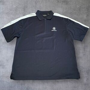 Monterey Club Hidden Oaks Polo Shirt Men's XL Black 1/4 Zip Neck Golf